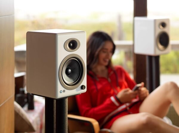 Audioengine A5+ Powered Bookshelf Speakers review Premium Sound for Music, Gaming, and Home Theater