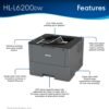 61eCFPfZyL._AC_SL1500_ Brother HL-L6200DW Wireless Monochrome Laser Printer Review Fast Speeds and High Capacity