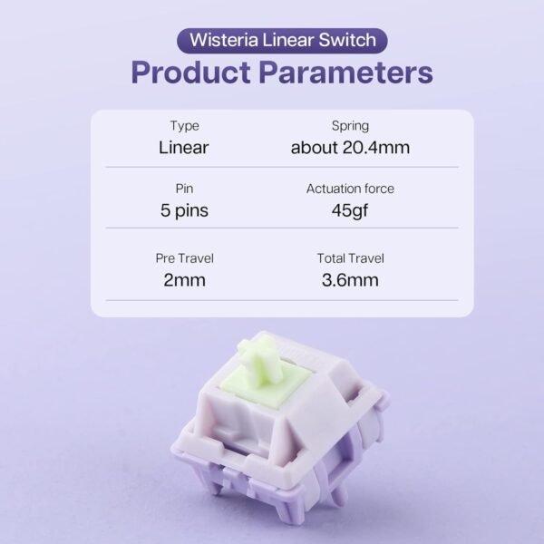 61j7rTrEGsL._AC_SL1500_ Review of EPOMAKER Wisteria Linear Mechanical Switches for Gaming Keyboards