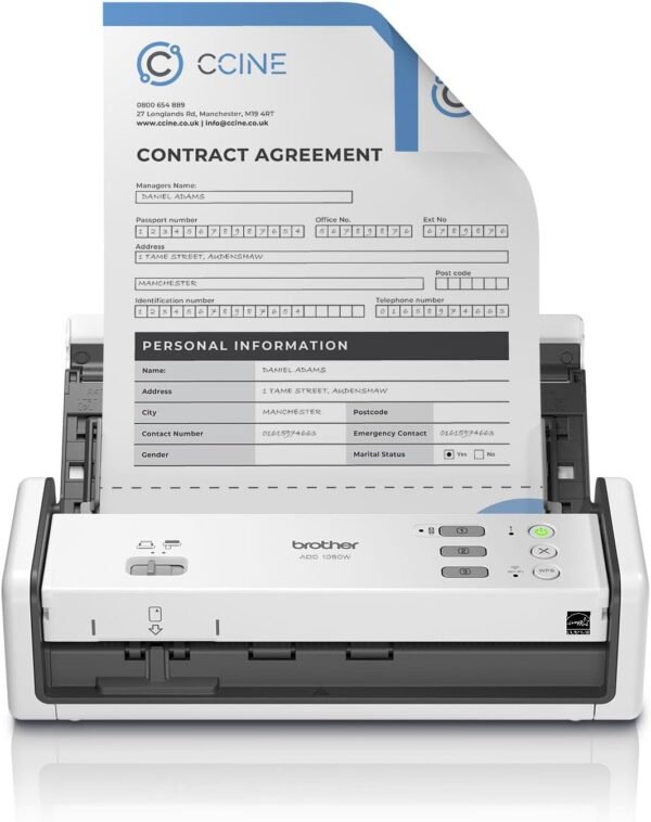 61qPHe0U7L._AC_SL1500_ Brother ADS-1350W Compact Scanner Review Fast Wireless Scanning with Double-Sided Capabilities