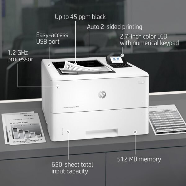71Wc-vdQtYL._AC_SL1500_ HP LaserJet Enterprise M507dn review is this monochrome printer worth it for business