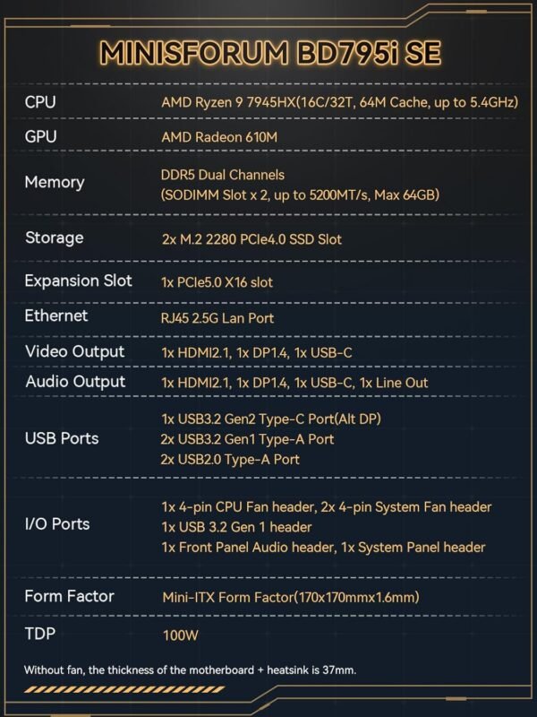 71f5mNpOL3L._AC_SL1500_ Review of MINISFORUM BD790i Motherboard AMD Ryzen 9 Performance and Features