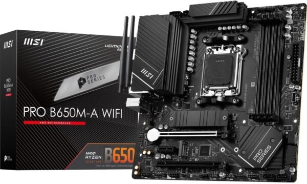 71jYIv1XQkL._AC_SL1200_ MSI PRO B650M-A WiFi Motherboard Review AMD Ryzen Performance and Features Explored