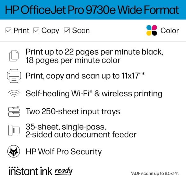 HP OfficeJet Pro 9730e review Wide-Format Wireless Printer Ideal for Office Use