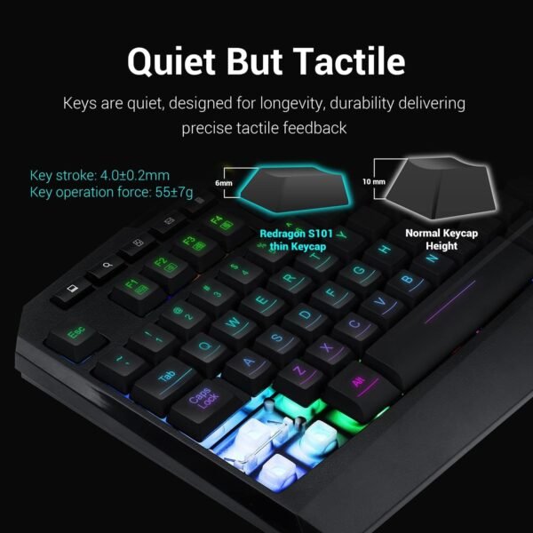 71rooJx0UXL._AC_SL1500_ Redragon S101 Gaming Keyboard and Mouse Combo Review Best Budget RGB Setup