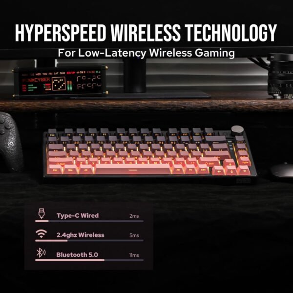 71wTcrUNHL._AC_SL1500_ EPOMAKER HE75 Wireless Mechanical Keyboard Review Hot-Swappable Gasket Design and RGB Features