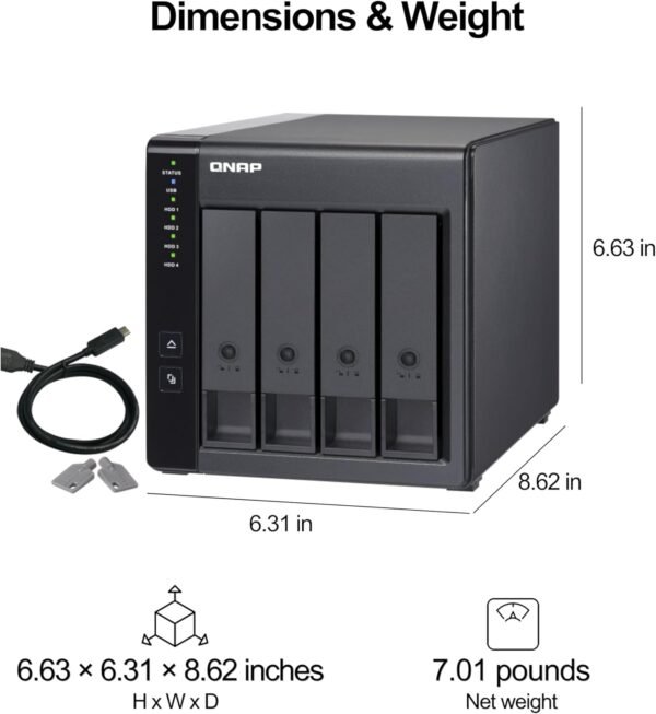 71y7a-VMkL._AC_SL1500_ QNAP TR-004 4 Bay USB Type-C DAS review for reliable storage solutions