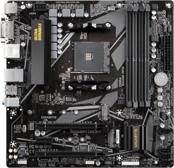 816wY3AdM5L._AC_SL1500_ GIGABYTE B550M DS3H motherboard review balancing performance, features, and value for PC builders